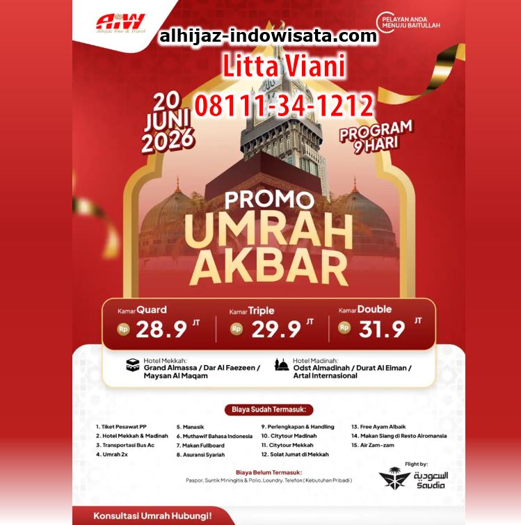 PROMO UMROH AKBAR JUNI