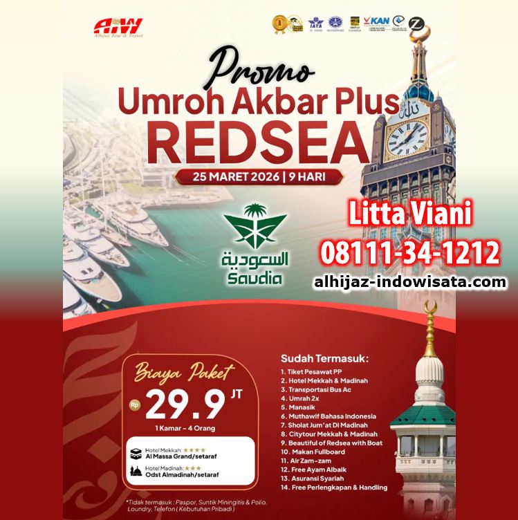PROMO UMROH AKBAR + REDSEA