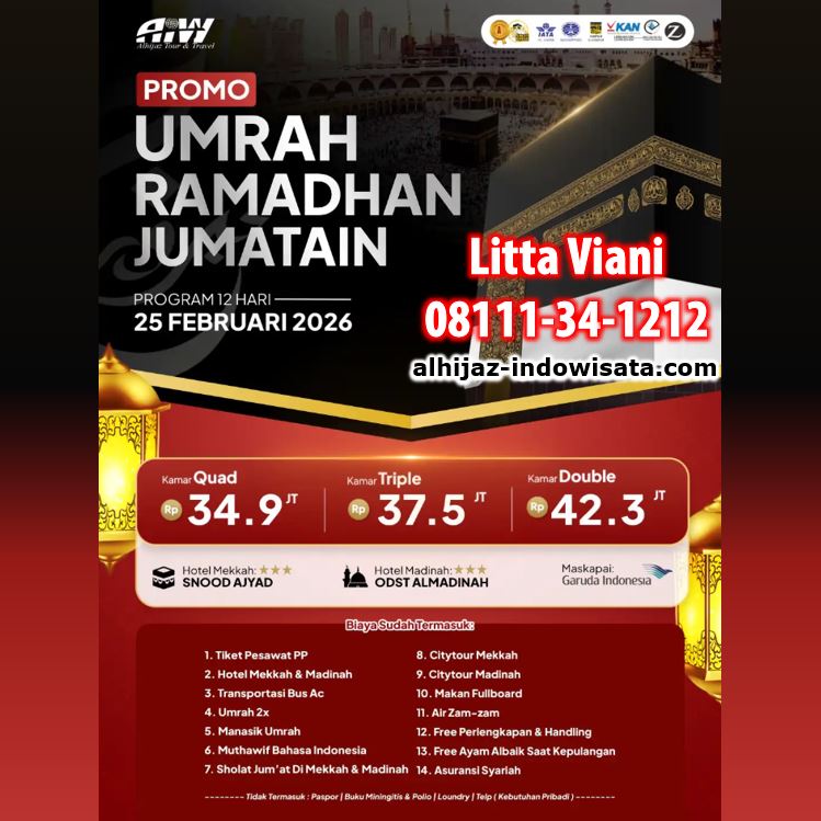 PROMO UMROH RAMADHAN JUM'ATAIN