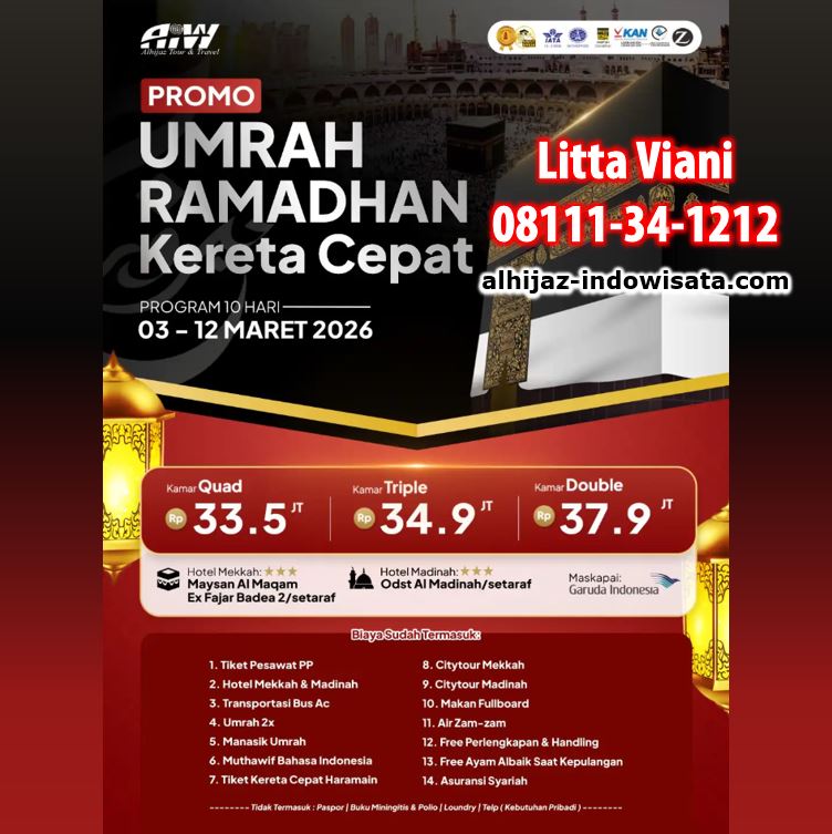 PROMO UMROH RAMADHAN MARET 2026