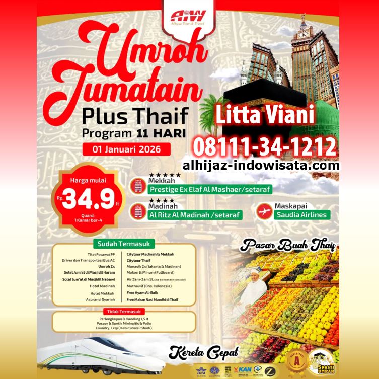 UMROH JUM'ATAIN THAIF