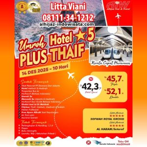 UMROH PLUS THAIF KERETA CEPAT