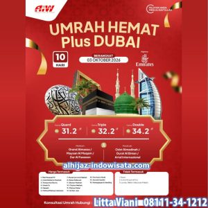 UMROH PROMO DUBAI 31,2 JUTA ALL IN 10 HARI