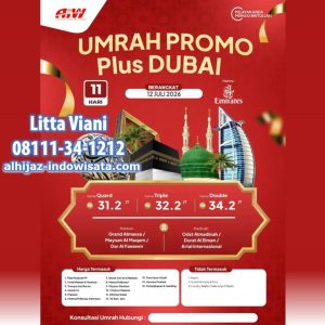 UMROH PROMO DUBAI 31,2 JUTA ALL IN JULI