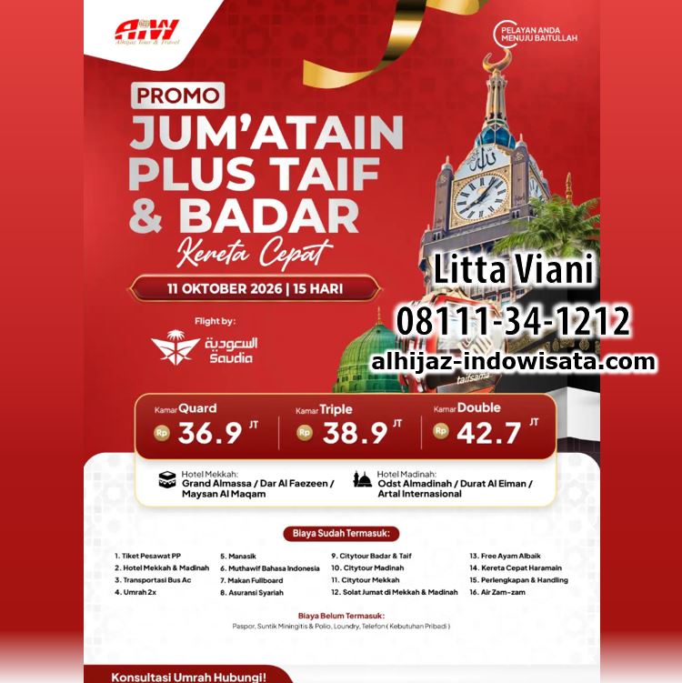 UMROH PROMO JUM'ATAIN TAIF BADAR