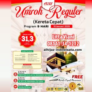 UMROH REGULER KERETA CEPAT 9 HARI