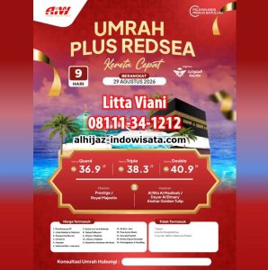UMROH REGULER REDSEA KERETA CEPAT 36,9 JUTA ALL IN