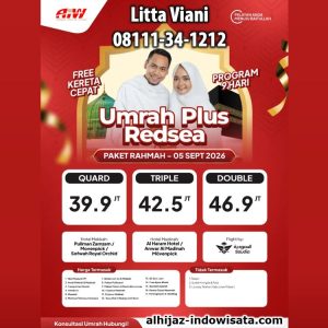 UMROH REGULER REDSEA KERETA CEPAT 39,9 JUTA