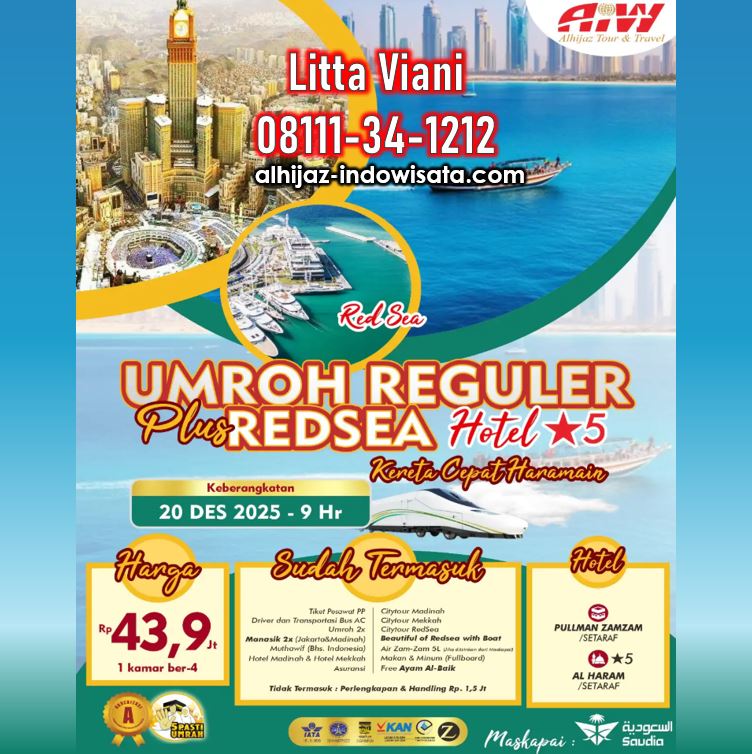 UMROH REGULER REDSEA PAKET RAHMAH