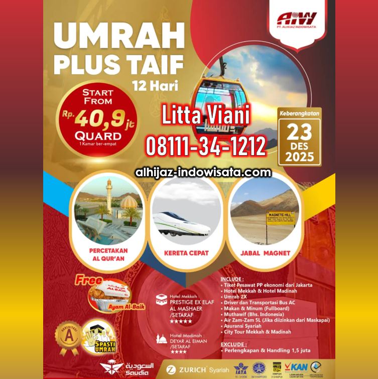 UMROH TAIF KERETA CEPAT