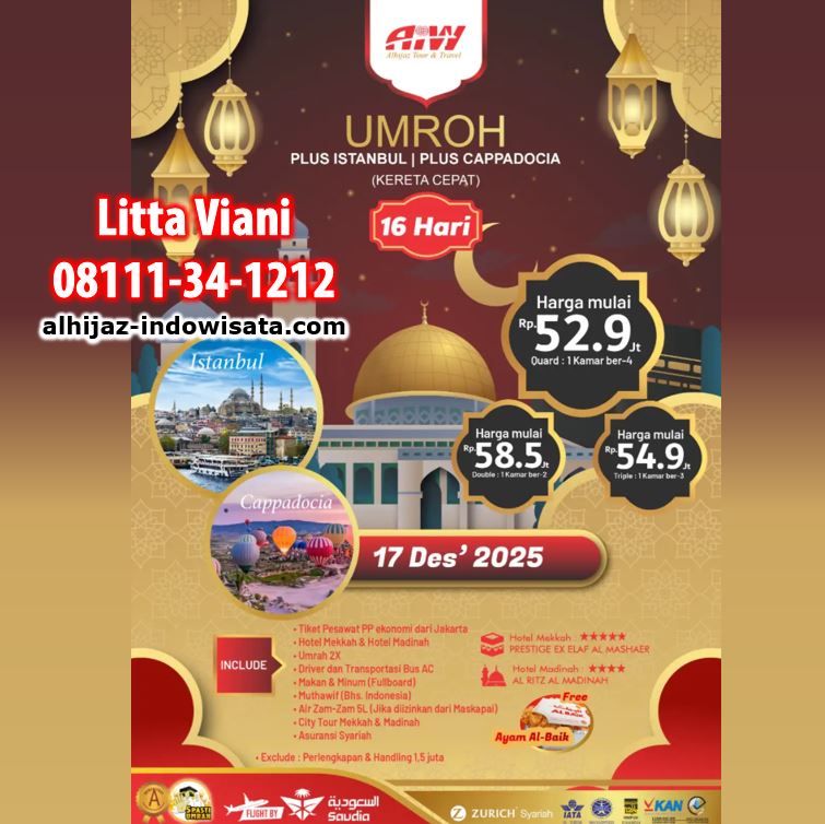 UMROH TURKI ISTANBUL CAPPACODIA