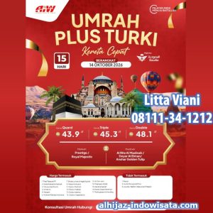 UMROH TURKI ISTANBUL CAPPADOCIA KERETA CEPAT 15 HARI OKTOBER