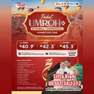 UMROH TURKI ISTANBUL CAPPADOCIA KERETA CEPAT 2026