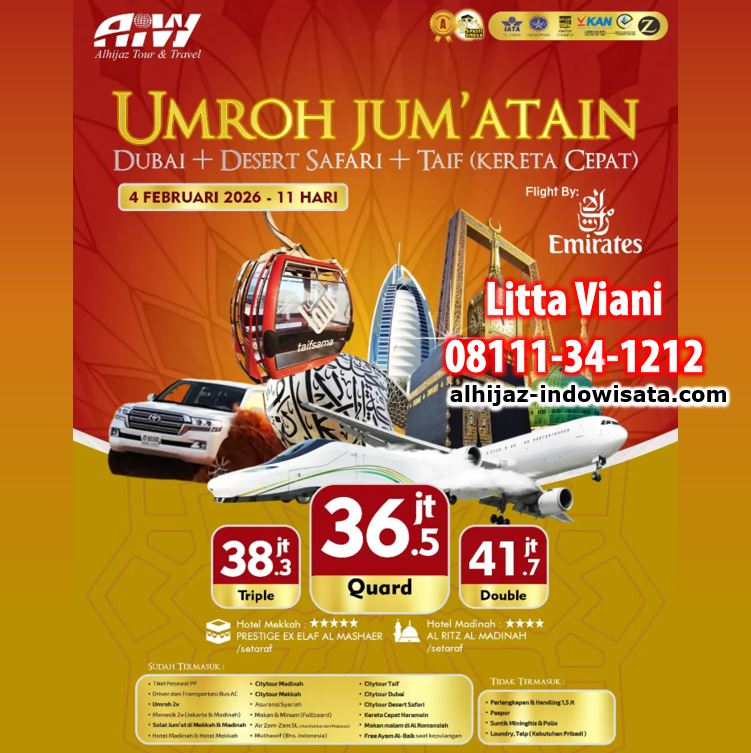 umroh jum'atain dubai desert safari taif 2025