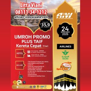 UMROH PROMO TAIF KERETA CEPAT 11 HARI DESEMBER 2025