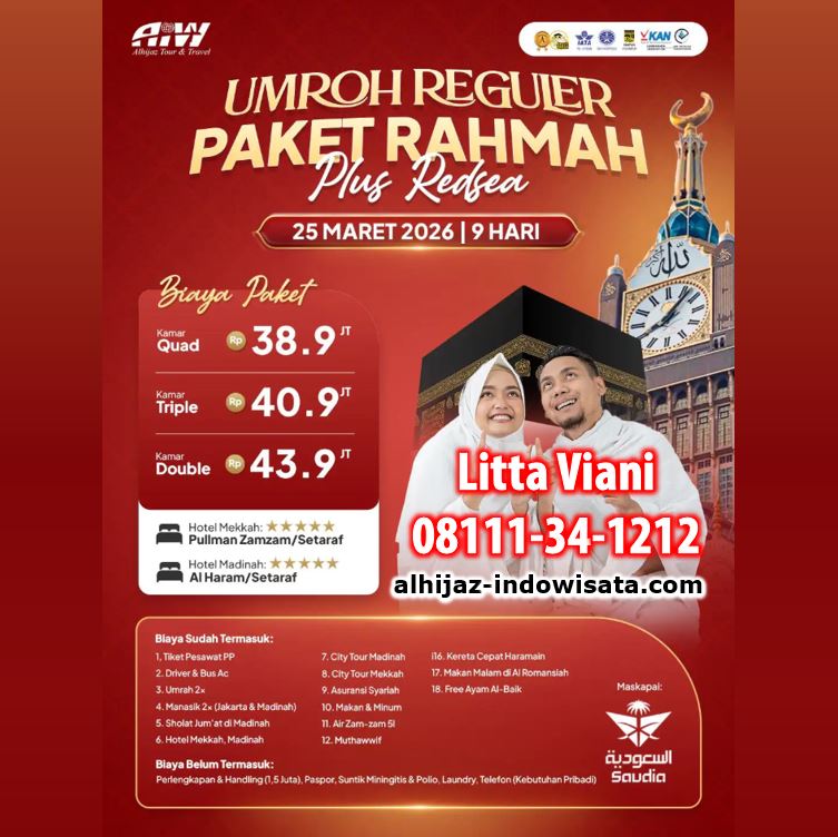 umroh reguler paket rahmahh