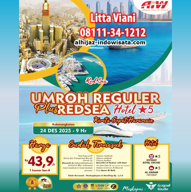 umroh reguler redsea paket rahmah